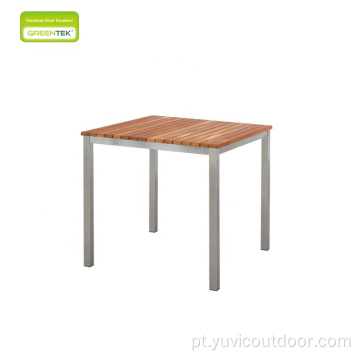 Mesa de café da mesa de jantar de lazer da prancha de teca horizontal